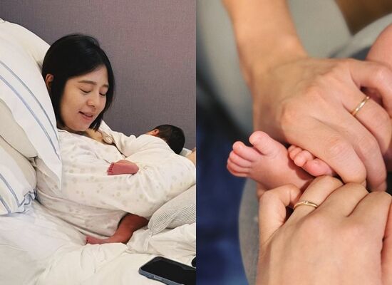 劉品言女兒出生。（圖／翻攝劉品言臉書）