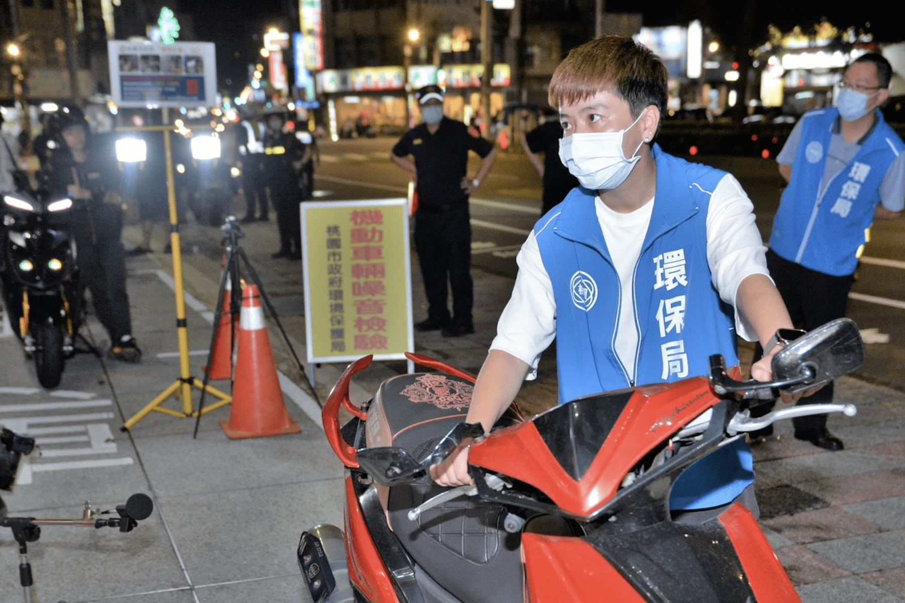 桃園靜桃專案成效顯著      蘇俊賓視察AI科技取締噪音車     強化稽查陳情降2成