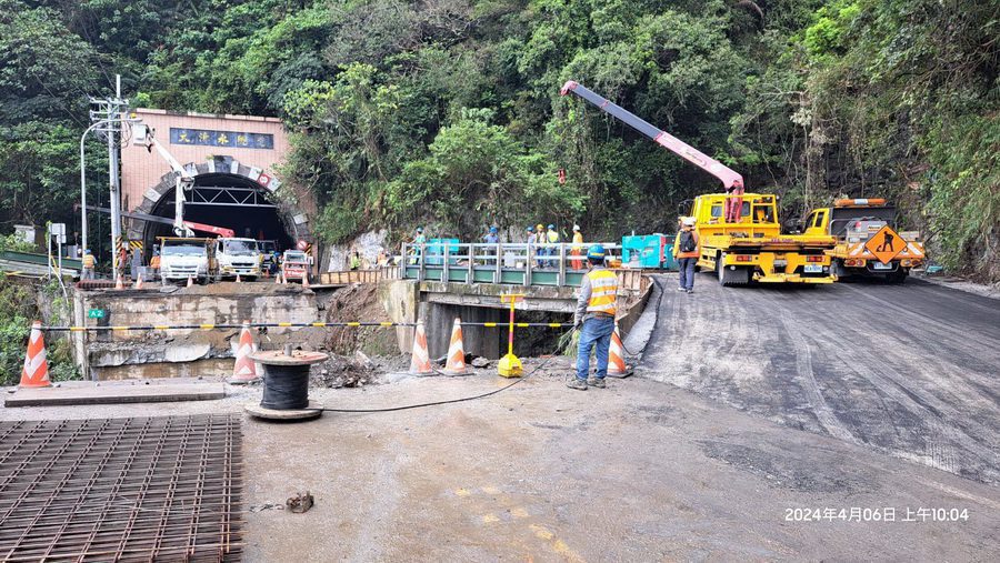 蘇花下清水舊橋搶通　4/6下午18時單線雙向通行小型車　夜間預警性封路