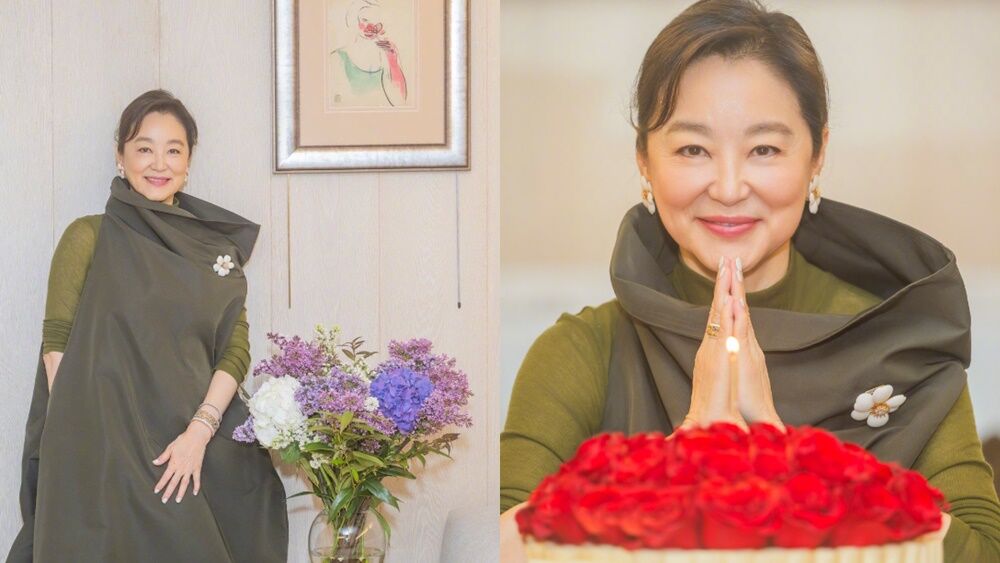 林青霞分享慶生照。（圖／翻攝林青霞微博）