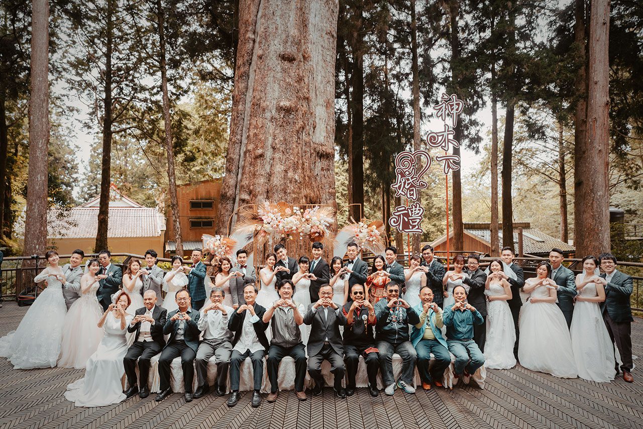 全台最高海拔森林系婚禮  首見金婚夫婦、二代青年回「嘉」