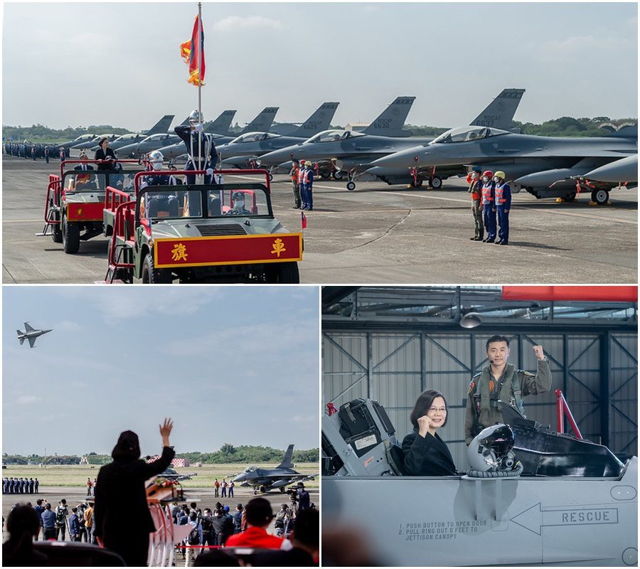 出席F-16V接裝典禮  總統蔡英文：臺美友誼再進展  國防戰力更堅強